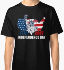 Happy Independence Day T Shirt Flag 1776-2017 Classic T-Shirt