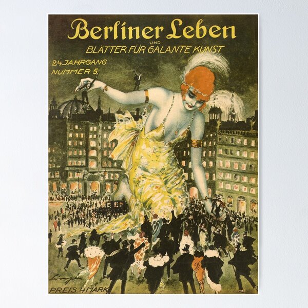 Item preview, Berliner Leben - Vintage Art designed and sold by RickE.