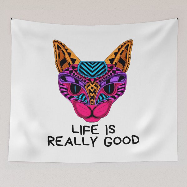 Item preview, Introducing our "Life is better with a cat" t-shirt / sticker. Show off your love for cats with our funny sayings designs. Make a statement that life is truly better with a feline friend by your side. designed and sold by SERGEY OVCHARUK.