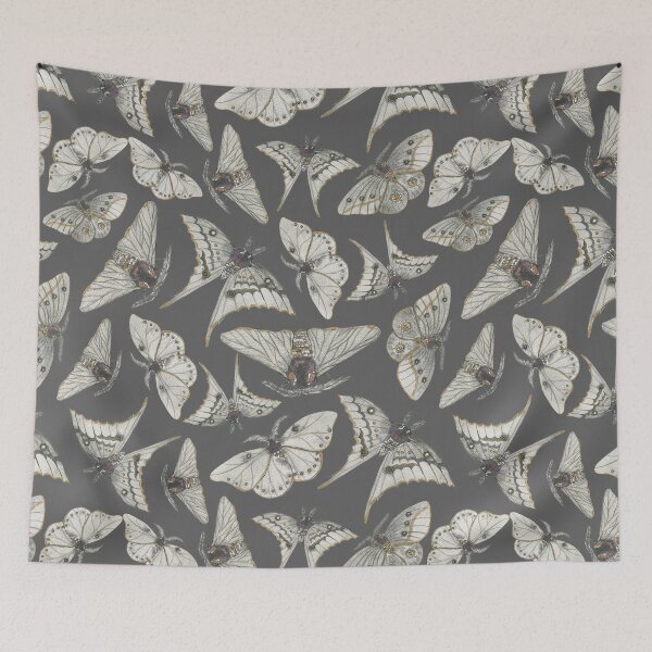 Item preview, Spooky Moths Gothic Aesthetic Halloween designed and sold by MameDesign.