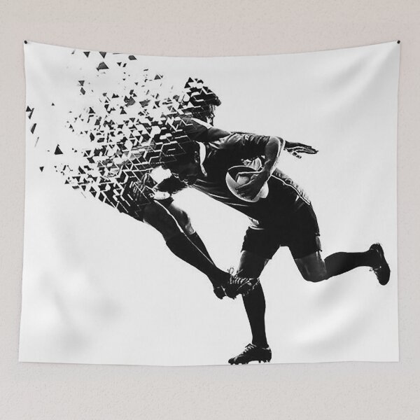 Item preview, Black n White style, Sliding american football. designed and sold by julieright.
