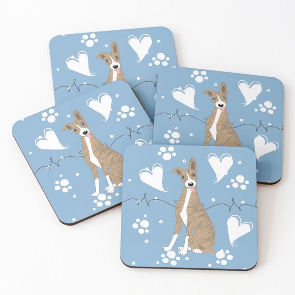Item preview, LOVE Red Brindle Whippet designed and sold by Lulupainting.