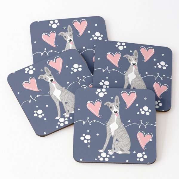 Item preview, LOVE Blue Brindle Whippet designed and sold by Lulupainting.