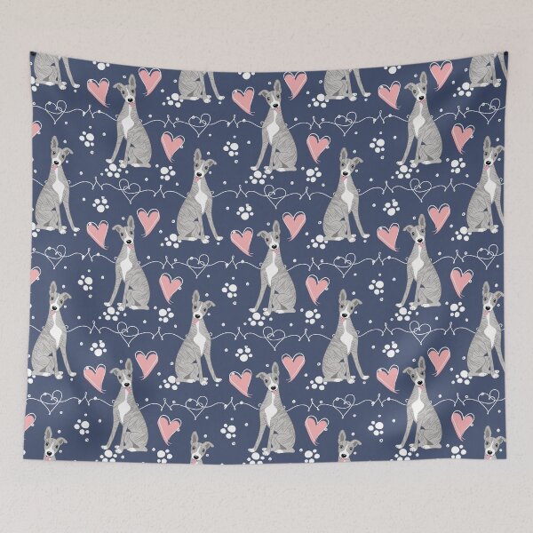 Item preview, LOVE Blue Brindle Whippet designed and sold by Lulupainting.