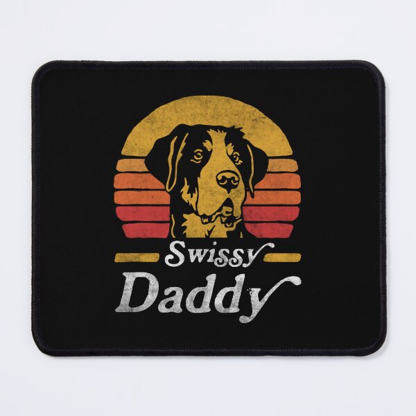 Item preview, Retro Vintage Greater Swiss Mountain Dog Daddy designed and sold by More Cute Dogs.