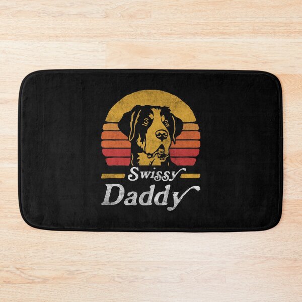 Item preview, Retro Vintage Greater Swiss Mountain Dog Daddy designed and sold by More Cute Dogs.