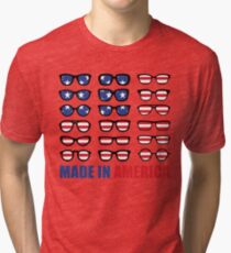 Independence Day T Shirt Made In America For Women And Kids Tri-blend T-Shirt