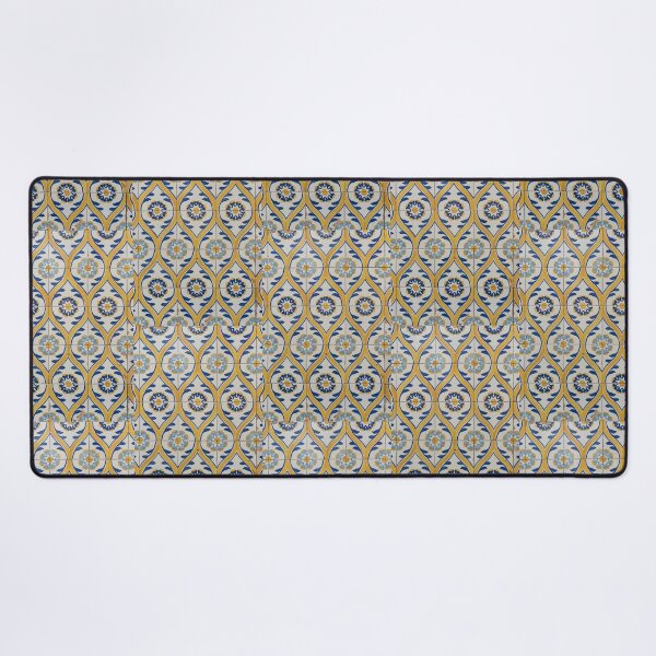 Item preview, Painted Patterns - Azulejo Tiles in Blue and Yellow designed and sold by Georgia Mizuleva.