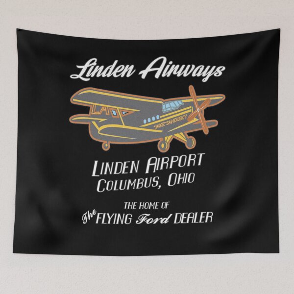 Item preview, THE LINDEN AIRWAYS - Home of the Flying Ford Dealer Classic designed and sold by LynnePadua.