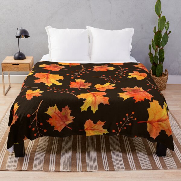 Item preview, falling autumn leaves pattern designed and sold by cutecrazytshirt.