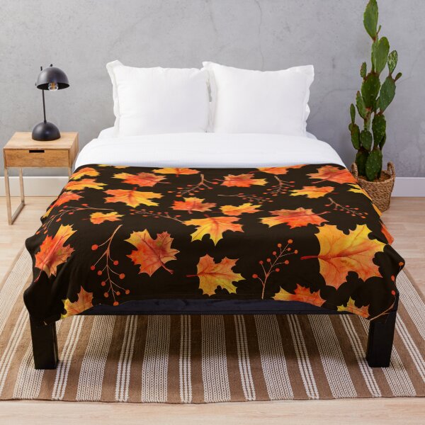 Item preview, falling autumn leaves pattern designed and sold by cutecrazytshirt.