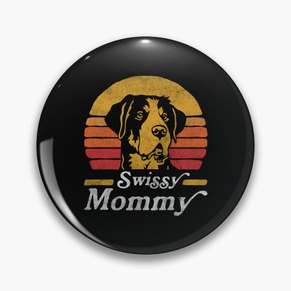 Artikelvorschau, Retro Vintage Große Schweizer Sennenhund-Mama entworfen und verkauft von More Cute Dogs.