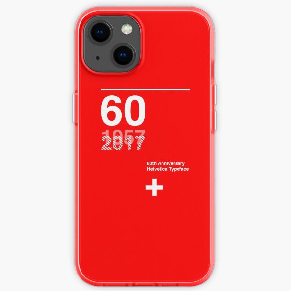 60th Anniversary Helvetica Typeface iPhone Soft Case