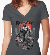 RoboCop - Graphic Novee Style Women's Fitted V-Neck T-Shirt