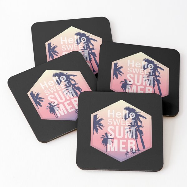Item preview, Hello Sweet summer Sweet summer with palm tree designed and sold by onzpacesdesign.