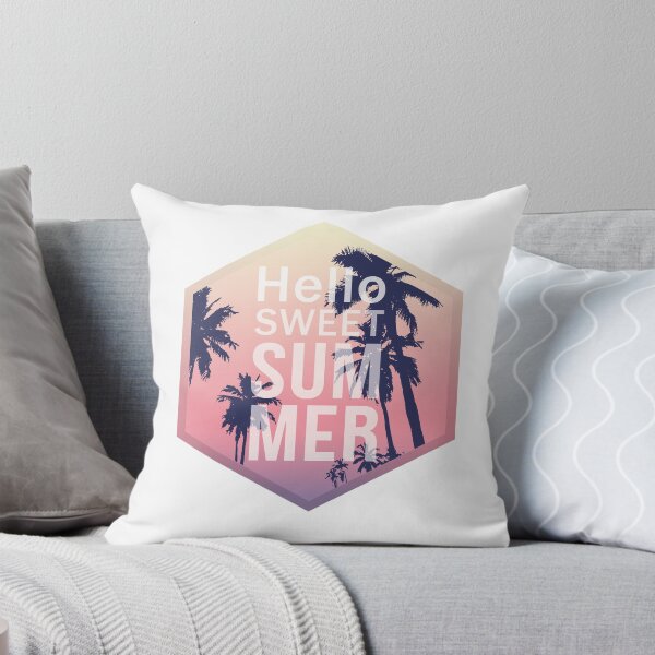Item preview, Hello Sweet summer Sweet summer with palm tree designed and sold by onzpacesdesign.