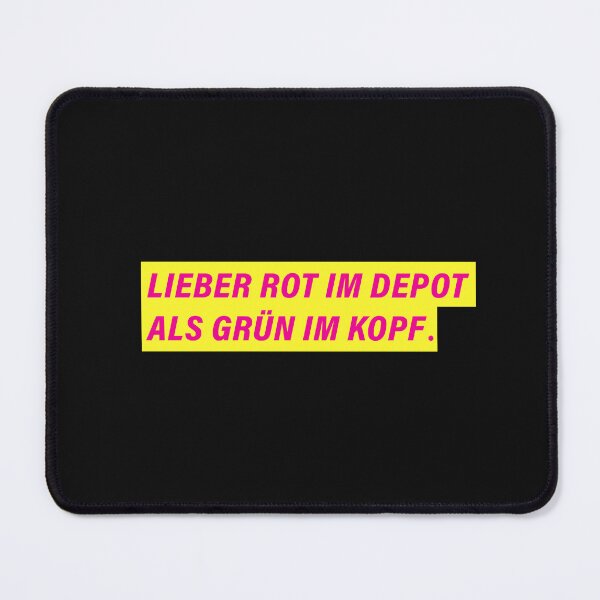 Item preview, BETTER RED IN THE DEPOT THAN GREEN IN THE HEAD | Free Democratic Party design designed and sold by Drecksseite.