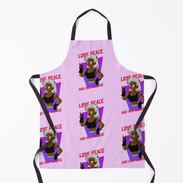 Item preview, Grey Anime Brown Girl Black Woman Afro Boss Love Peace Action Hero Manga designed and sold by CreatedbyJR.