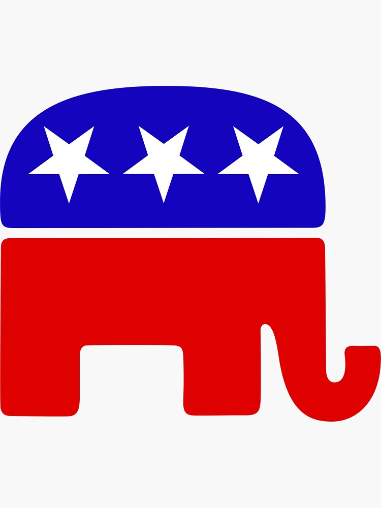 "Republican Logo" Sticker by andrewcb15 | Redbubble