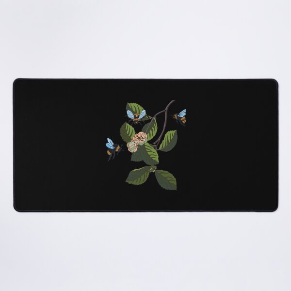Item preview, Botanical illustration of plants and bumblebees designed and sold by LoriClark29898.