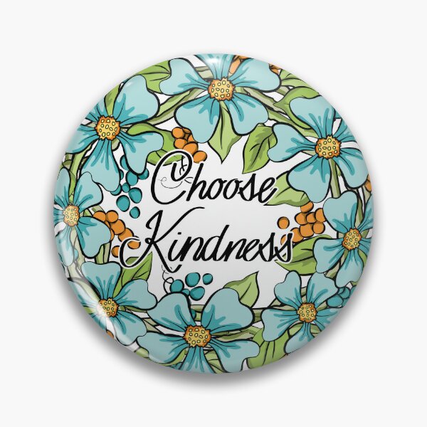 Item preview, Choose Kindness Floral Wreath Art designed and sold by Ayesha Saleem.