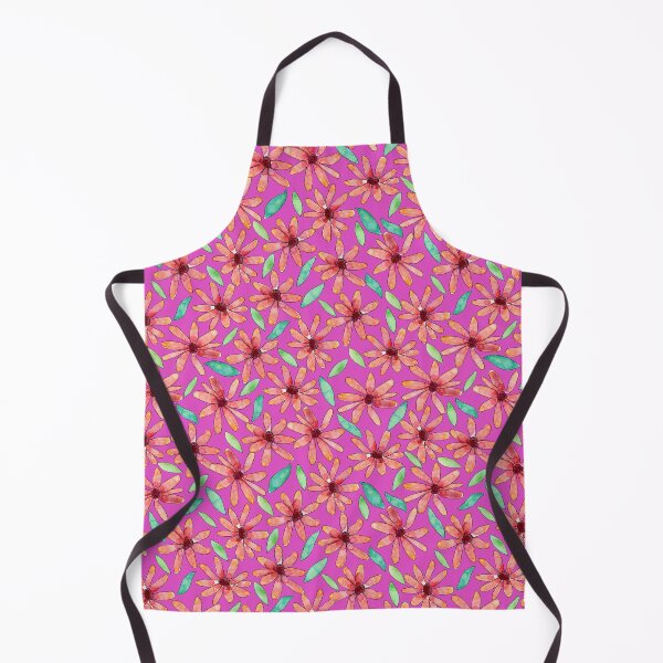 Item preview, Bright Pink Colourful Watercolour Daisies designed and sold by Lozzie Eliza Designs.