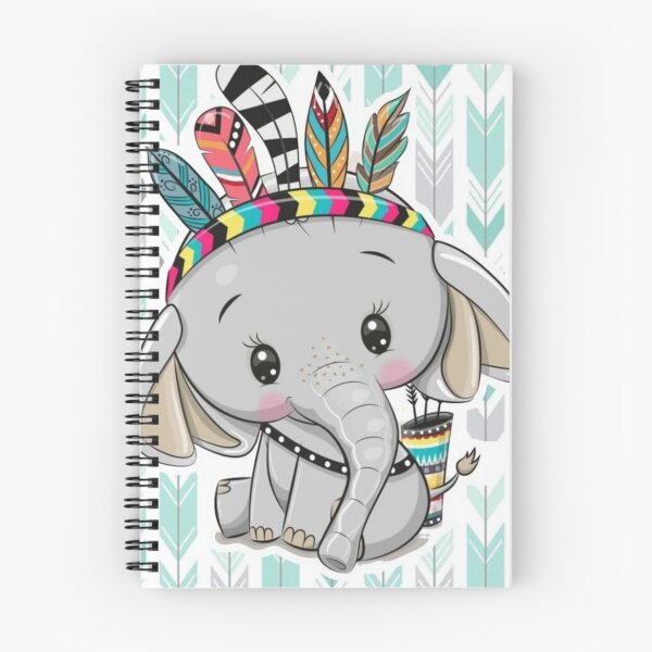 Item preview, Cute tribal baby elephant with a beautiful headdress | gift for elephant lovers | tribal design designed and sold by Arteartz.