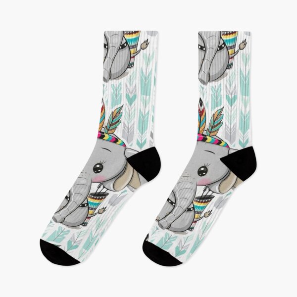Item preview, Cute tribal baby elephant with a beautiful headdress | gift for elephant lovers | tribal design designed and sold by Arteartz.