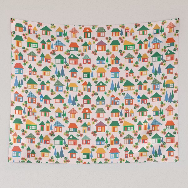 Item preview, The whole town - tiny little houses and pine trees designed and sold by FrancesPoff.