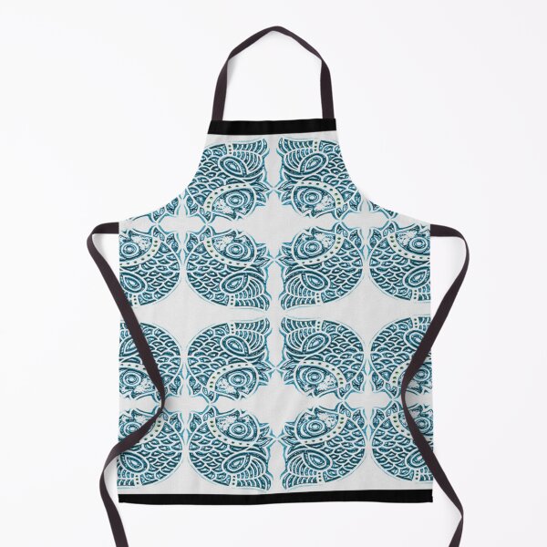 Item preview, Bluefish Wood Block India Pattern   designed and sold by EverettWard.