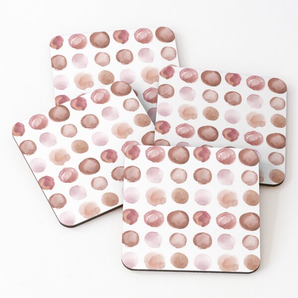 Item preview, Coral Watercolor Circles   designed and sold by EverettWard.