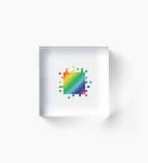 Bitmap Rainbow Acrylic Block