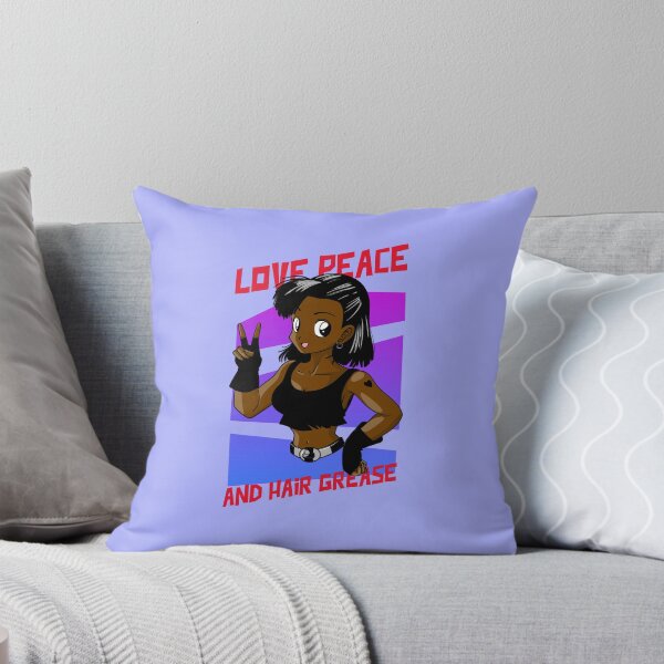 Item preview, Anime Brown Girl Black Woman Afro Boss Love Peace Action Hero Manga  designed and sold by CreatedbyJR.