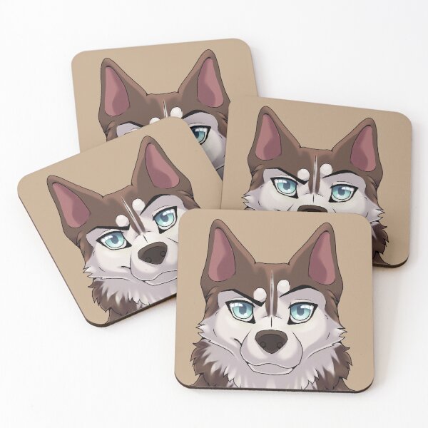 Aperçu de l'œuvre Husky brun confiant / expression arrogante créée et vendue par Bamsdrawz.