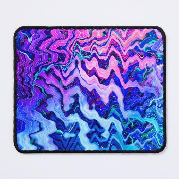 Item preview, Groovy Hippie Style Abstract Wavy Lines in Violet and Blue Shades 1 of 4 designed and sold by Beachy.