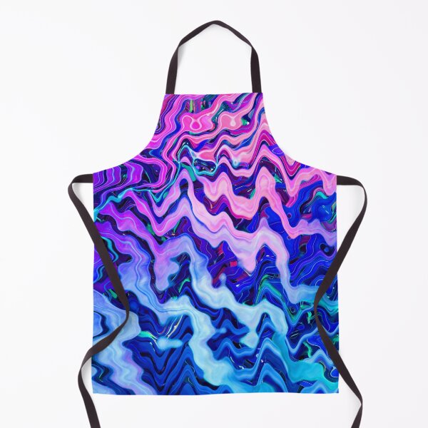 Item preview, Groovy Hippie Style Abstract Wavy Lines in Violet and Blue Shades 1 of 4 designed and sold by Beachy.