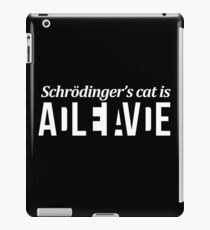 Schrödinger’s cat // Funny Puzzle design iPad Case/Skin
