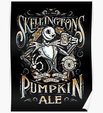 Nightmare Before Christmas - Skellingtons Pumpkin Ale Poster