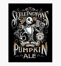 Nightmare Before Christmas - Skellingtons Pumpkin Ale Photographic Print