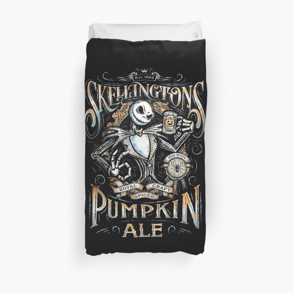 Nightmare Before Christmas - Skellingtons Pumpkin Ale Duvet Cover
