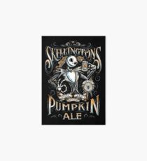 Nightmare Before Christmas - Skellingtons Pumpkin Ale Art Board