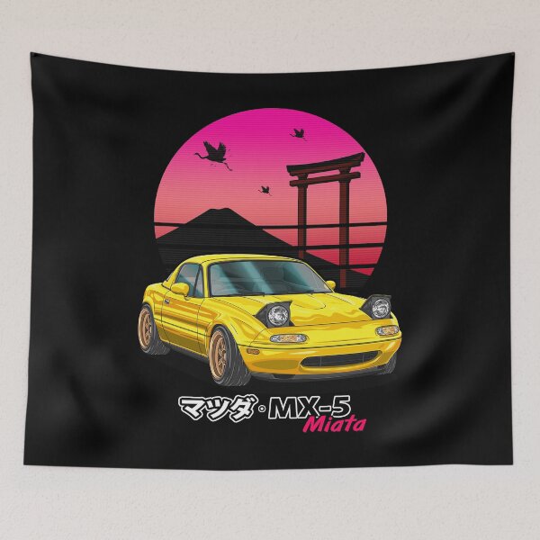 Item preview, Nippon JDM Yellow MX5 Miata  designed and sold by JDM Guyvit.