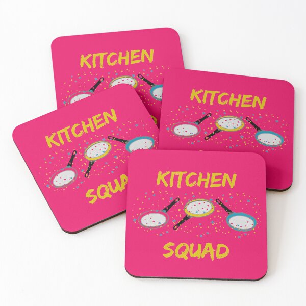 Item preview, Kitchen Squad Yellow Letters Pansexual Meme In Dark Pink designed and sold by LuckyKermit.