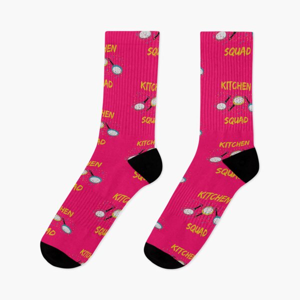 Item preview, Kitchen Squad Yellow Letters Pansexual Meme In Dark Pink designed and sold by LuckyKermit.