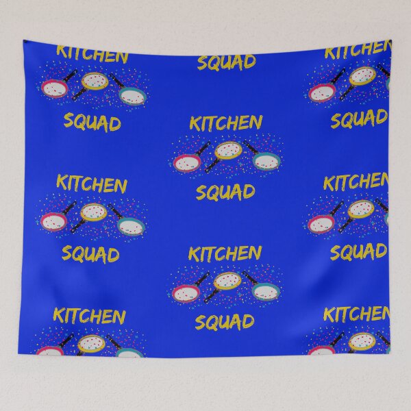 Item preview, Kitchen Squad Yellow Letters Pansexual Meme In Blue designed and sold by LuckyKermit.