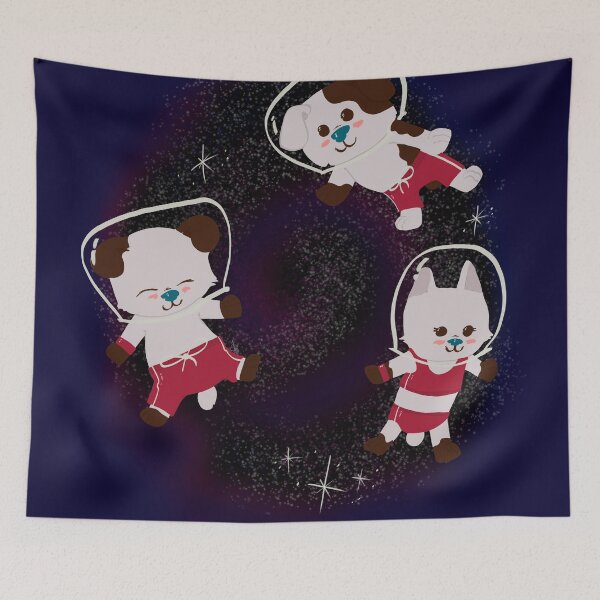 Item preview, Dogs Summer Space Swimming Vortex designed and sold by GhoneamArt.