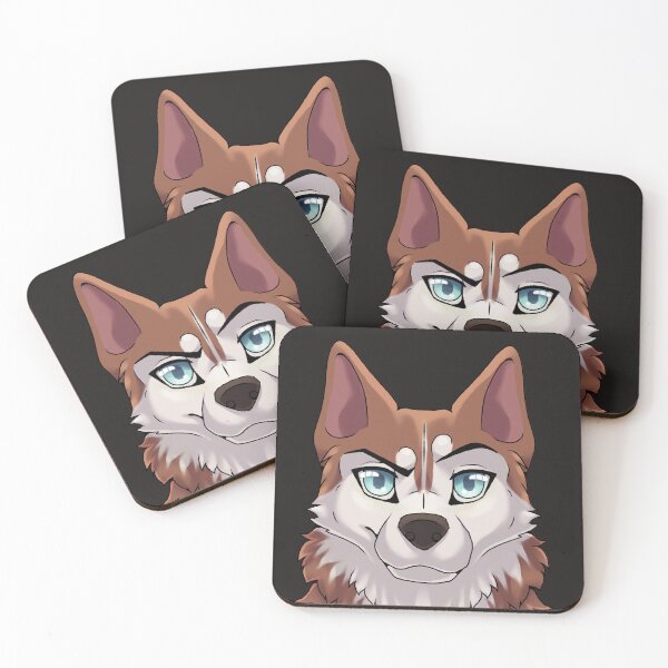 Aperçu de l'œuvre Husky rouge expression confiante / arrogante créée et vendue par Bamsdrawz.