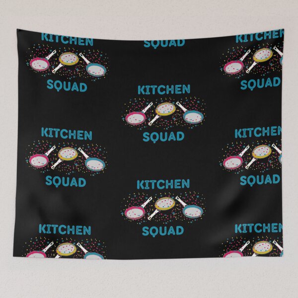 Item preview, Kitchen Squad With Blue Letters Pansexual Meme In Black designed and sold by LuckyKermit.