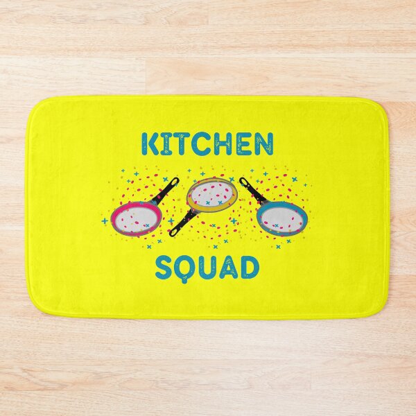 Item preview, Kitchen Squad With Blue Letters Pansexual Meme In Yellow designed and sold by LuckyKermit.
