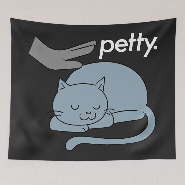 Item preview, Petty Cat (on dark print) designed and sold by Bradfordley.